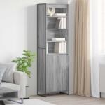 vidaXL Dulapuri Inalte Gri Sonoma 60 x 36 x 200 cm Lemn compozit GartenMobel Dekor (3403031) Comoda