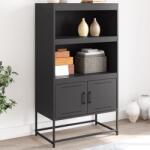 vidaXL Dulap înalt, negru, 68, 5x38, 5x123, 5 cm, otel GartenMobel Dekor (846500) Comoda