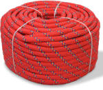 vidaXL Franghie marinareasca din polipropilena, rosu, 250 m, 14 mm GartenMobel Dekor (143820)