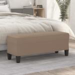 vidaXL Banca, gri taupe, 100x35x41 cm, microfibra GartenMobel Dekor (349465)