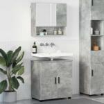 vidaXL Set de mobilier pentru baie Pe perete 2 pcs Gri din beton GartenMobel Dekor (3392936)