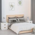 vidaXL Noptiere, 2 buc. , alb, 40x34x45 cm, lemn masiv de pin GartenMobel Dekor (818328)