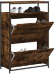 vidaXL Pantofar, stejar fumuriu, 75x34x112 cm, lemn compozit GartenMobel Dekor (840036) Pantofar
