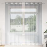 vidaXL Cortina din Voile 2 pcs Gri închis 225 x 140 cm Poliester GartenMobel Dekor (4108004)
