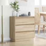 vidaXL Noptiera stejar sonoma din lemn compozit cu sertar, 71 x 34, 5 x 75 cm (869636)