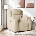 vidaXL Fotoliu rabatabil, crem, material textil GartenMobel Dekor (4015708)