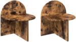 vidaXL Noptiera 2 pcs Stejar fumuriu 40 x 35, 5 x 45, 5 cm GartenMobel Dekor (8001142)