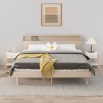 vidaXL Noptiere, 2 buc. , alb, 42x38x45 cm, lemn prelucrat GartenMobel Dekor (345655)