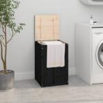 vidaXL Cutie de rufe, negru, 44x44x66 cm, lemn masiv de pin GartenMobel Dekor (823568)