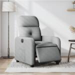 vidaXL Fotoliu rabatabil electric, gri deschis, textil GartenMobel Dekor (3206777)