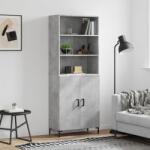 vidaXL Dulap înalt, gri beton, 69, 5x34x180, lemn compozit GartenMobel Dekor (3189257) Comoda