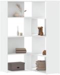 vidaXL Biblioteca 4 niveluri, alb, 85x85x140 cm, lemn prelucrat GartenMobel Dekor (3307810) Biblioteca