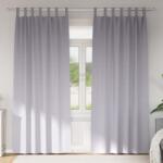 vidaXL Perdele Opaque cu Inel 2 pcs Gri Metalic 225 x 140 cm Poliester GartenMobel Dekor (4107580)