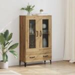 vidaXL Bufet Stejar Artizanal 70 x 31 x 115 cm Lemn Ingineresc si Fier GartenMobel Dekor (880861) Comoda