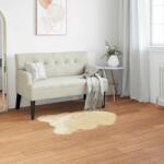 vidaXL Covor din Lana Faux Tafalla Crem 60 x 90 cm Poliester GartenMobel Dekor (42021519) Covor