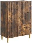 vidaXL Bufet cu sertar Stejar fumuriu 66 x 34, 5 x 90 cm Lemn prelucrat GartenMobel Dekor (894630) Comoda