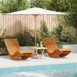 vidaXL Fotoliu de relaxare 2-persoana 2 pcs Maro 154 x 60 x 74 cm GartenMobel Dekor (4103881)