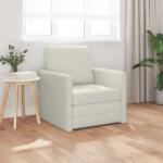 vidaXL Pat canapea Crem 74 x 77 x 81 cm Catifea GartenMobel Dekor (4106620) Canapea