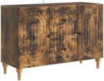 vidaXL Cabinet TV Stejar fumuriu 89 x 34, 5 x 60 cm Lemn prelucrat GartenMobel Dekor (894200) Comoda