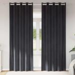 vidaXL Perdele opace 2 pcs Gri închis 140 x 260 cm Catifea GartenMobel Dekor (4107227)