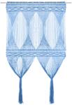 vidaXL Perdea macrame, albastru, 140 x 240 cm, bumbac GartenMobel Dekor (323990)
