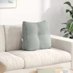 vidaXL Perna pentru spate Gri deschis 45 x 24 x 50 cm Catifea GartenMobel Dekor (42014371)