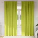 vidaXL Perdele Opaque cu Inel 2 pcs Verde 260 x 140 cm Poliester GartenMobel Dekor (4107502)