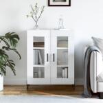 vidaXL Servanta, alb extralucios, 69, 5x34x90 cm, lemn compozit GartenMobel Dekor (827798) Comoda