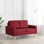 vidaXL Canapea cu 2 locuri, rosu vin, material textil GartenMobel Dekor (288710) Canapea