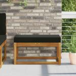 vidaXL Perna de Sezut pentru Exterior Negru 80 x 40 x 8 cm GartenMobel Dekor (900955)