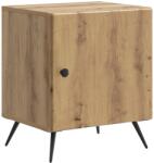 vidaXL Noptiera cu usa stejar artizanal, 43 x 34, 5 x 50 cm, stil modern (895503)
