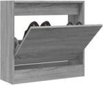 vidaXL Pantofar, gri sonoma, 60x21x57 cm, lemn prelucrat GartenMobel Dekor (839887) Pantofar