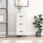 vidaXL Servanta, alb extralucios, 34, 5x34x90 cm, lemn compozit GartenMobel Dekor (828574) Comoda