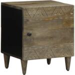 vidaXL Noptiera gri deschis 40x33x46 cm lemn masiv de mango GartenMobel Dekor (4017788)