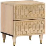 vidaXL Noptiere, 2 buc. , 40x33x46 cm, lemn masiv de acacia GartenMobel Dekor (358247)