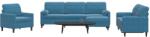 vidaXL Set de canapele cu perne/rulouri, 4 piese, albastru, catifea GartenMobel Dekor (3278470) Canapea