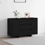 vidaXL Bufet cu sertar Stejar Negru 120 x 41 x 75 cm Lemn compozit GartenMobel Dekor (3333915) Comoda