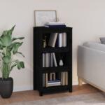 vidaXL Biblioteca, negru, 50x35x97 cm, lemn masiv de pin GartenMobel Dekor (821708) Biblioteca