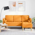 vidaXL Set de canapea cu perna Galben Intunecat Poliester GartenMobel Dekor (42001921) Canapea