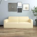 vidaXL Husa elastica pentru canapea cu 2 locuri poliester jersey crem GartenMobel Dekor (332945)