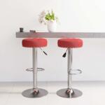vidaXL Scaune de bar, 2 buc. , rosu vin, material textil GartenMobel Dekor (332979)