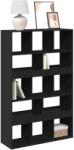 vidaXL Biblioteca, negru, 100x33x156, 5 cm, lemn prelucrat GartenMobel Dekor (3309367) Biblioteca