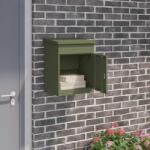 vidaXL Cutie pentru colet cu usa Olivengrønn 47.5 x 38 x 59 cm Otel GartenMobel Dekor (874943)