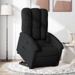 vidaXL Fotoliu electric rabatabil cu ridicare, negru, textil GartenMobel Dekor (3204118)