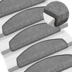 vidaXL Covorase pentru scari, 10 buc. , 65x24x4 cm, gri închis, semirotunde, mari GartenMobel Dekor (149753) Covor