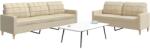 vidaXL Set de canapele, 2 piese, crem, material textil GartenMobel Dekor (3278321) Canapea