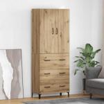 vidaXL Bufet Stejar Artizanal 69, 5 x 34 x 180 cm Lemn compozit GartenMobel Dekor (3416018) Comoda