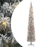 vidaXL Brad de Craciun artificial Verde 270 cm PVC si otel si plastic GartenMobel Dekor (3395053)