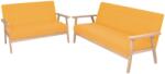 vidaXL Set cu canapele, 2 piese, material textil, galben GartenMobel Dekor (274918) Canapea