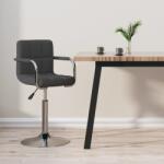 vidaXL Scaun de bar, gri închis, material textil GartenMobel Dekor (334544)